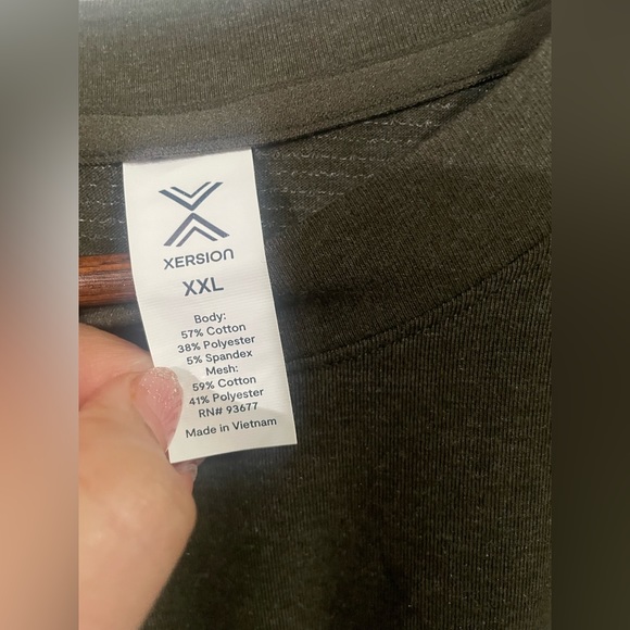 Xersion Women’s Long Sleeves Pullover Shirt Quick Dry Green XXL. New w tag. - Picture 4 of 8